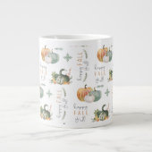 WATERCOLOR PUMPKINEN UND WAREN Jumbo-Tasse (Vorderseite)