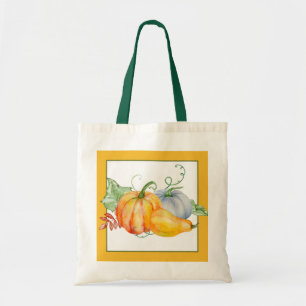 Watercolor pumpkins tragetasche