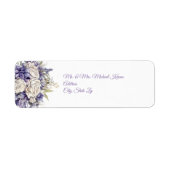 Watercolor Purple Cream Floral Wedding (Vorne)