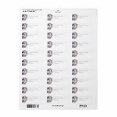 Watercolor Purple Cream Floral Wedding (Vorne)