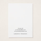 Watercolor Purple Wildflower Jewelry Display Card (Rückseite)