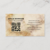 Watercolor QR Code Minimalist Professional Visitenkarte (Vorderseite)