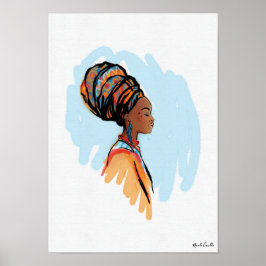 Watercolor Queen Wall Art Poster