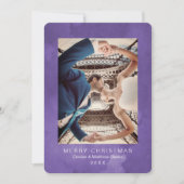 Watercolor Quetzal Ultra Violet Weihnachtskarte Einladung (Vorderseite)