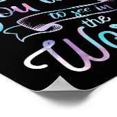 Watercolor Quotes Be The Change You Wio See In The Poster (Ecke)