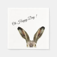 Watercolor Rabbit Oh Happy Day !