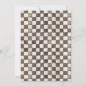 Watercolor Race Car Birthday Einladung (Rückseite)