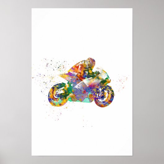 Watercolor Racing Poster (Vorne)