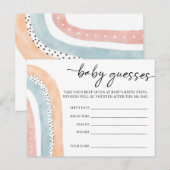 Watercolor Rainbow Baby Shooting Baby Ratings Postkarte (Vorne/Hinten)