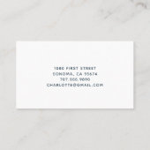 Watercolor Rainbow Baby Sitter Business Card Visitenkarte (Rückseite)