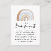 Watercolor Rainbow Babydusche Buchungsanfrage Begleitkarte (Vorderseite)