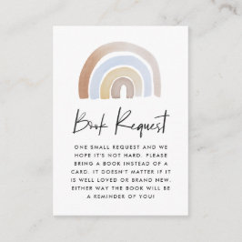 Watercolor Rainbow Babydusche Buchungsanfrage Begleitkarte