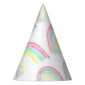 Watercolor Rainbow Birthday Partyhütchen (Links)