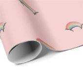 Watercolor Rainbow Gift Wrap Geschenkpapier (Rolleneckpunkt)