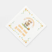 Watercolor Rainbow Gold St Patricks Day Serviette (Ecke)