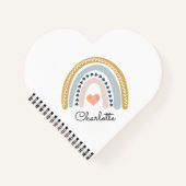 Watercolor Rainbow Kid's Personalisiertes Notebook Notizblock (Vorderseite)