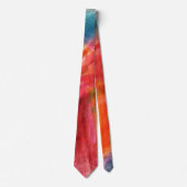 Watercolor Rainbow Men's Neck Tie Krawatte (Vorderseite)
