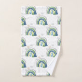 Watercolor Rainbow-Muster Badhandtuch Set (Handtuch)