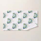 Watercolor Rainbow-Muster Badhandtuch Set (Handtuch)