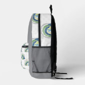 Watercolor Rainbow-Muster Bedruckter Rucksack (Rechts)