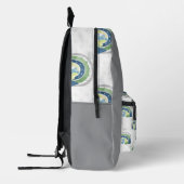 Watercolor Rainbow-Muster Bedruckter Rucksack (Links)
