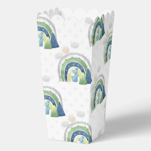 Watercolor Rainbow-Muster Geschenkschachtel (Vorderseite)