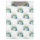 Watercolor Rainbow-Muster Klemmbrett (Vorderseite)