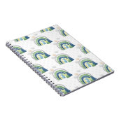 Watercolor Rainbow-Muster Notizblock (Rechte Seite)