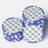 Watercolor Rainbow-Muster Pokerchips (Stapel)
