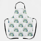 Watercolor Rainbow-Muster Schürze (Vorderseite)