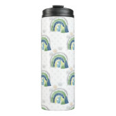 Watercolor Rainbow-Muster Thermosbecher (Vorderseite)