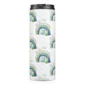 Watercolor Rainbow-Muster Thermosbecher (Rückseite)