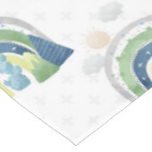 Watercolor Rainbow-Muster Tischdecke (Schrägansicht)