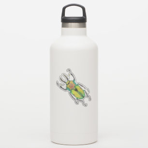Watercolor Rainbow Stag Beetle Liebe Bug Aufkleber