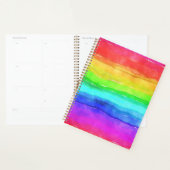 Watercolor Rainbow Strips Designplaner Planer (Anzeige)