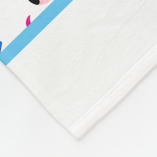 Watercolor Rainbow Summer Fun Kids Pattern Fleecedecke (Ecke)