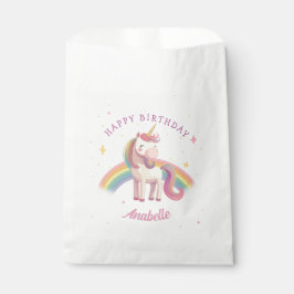 Watercolor Rainbow Unicorn Geburtstagsparty Geschenktütchen