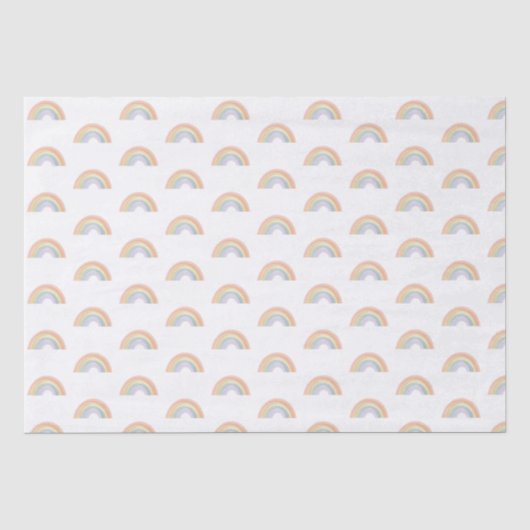 Watercolor Rainbow Wrapping Paper Gift Wrap Seidenpapier (Vorderseite)