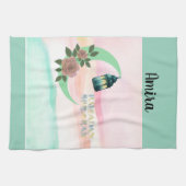 Watercolor Ramadan Crescent Moon – Customizable Geschirrtuch (Horizontal)