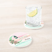 Watercolor Ramadan – Crescent Moon  Getränkeuntersetzer (Seite)