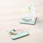 Watercolor Ramadan – Crescent Moon  Getränkeuntersetzer (Rechte Seite)