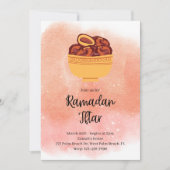 Watercolor Ramadan Iftar Einladung (Vorderseite)
