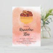 Watercolor Ramadan Iftar Einladung (Stehend Vorderseite)