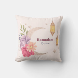 Watercolor Ramadan Kareem MoscheeThrow Kissen