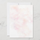 Watercolor Ranunculus Wedding Einladung (Rückseite)