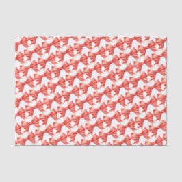 Watercolor red bow art repeat patterned seidenpapier