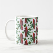 Watercolor Red Cardinal Bird Kaffeetasse (Links)