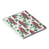 Watercolor Red Cardinal Bird Notizblock (angewinkelt)