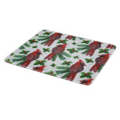 Watercolor Red Cardinal Bird Schneidebrett (Ecke)