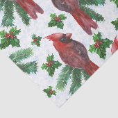 Watercolor Red Cardinal Bird Seidenpapier (Ausschnitt)